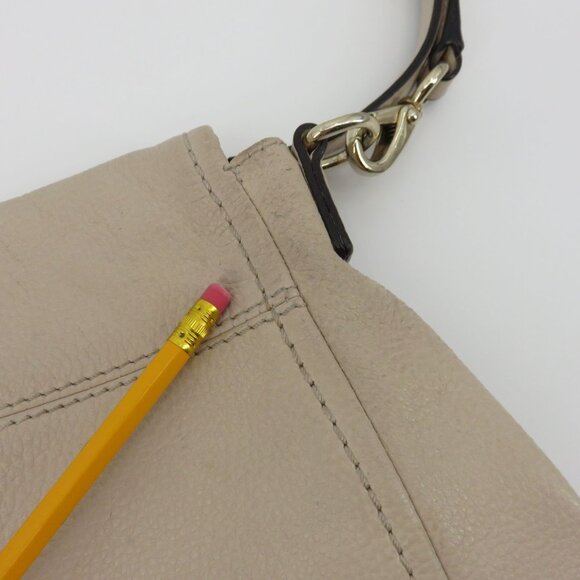 Kate Spade Cobble Hill Small Toddy Crossbody Handbag Purse Beige Pebbled Leather - Picture 14 of 16